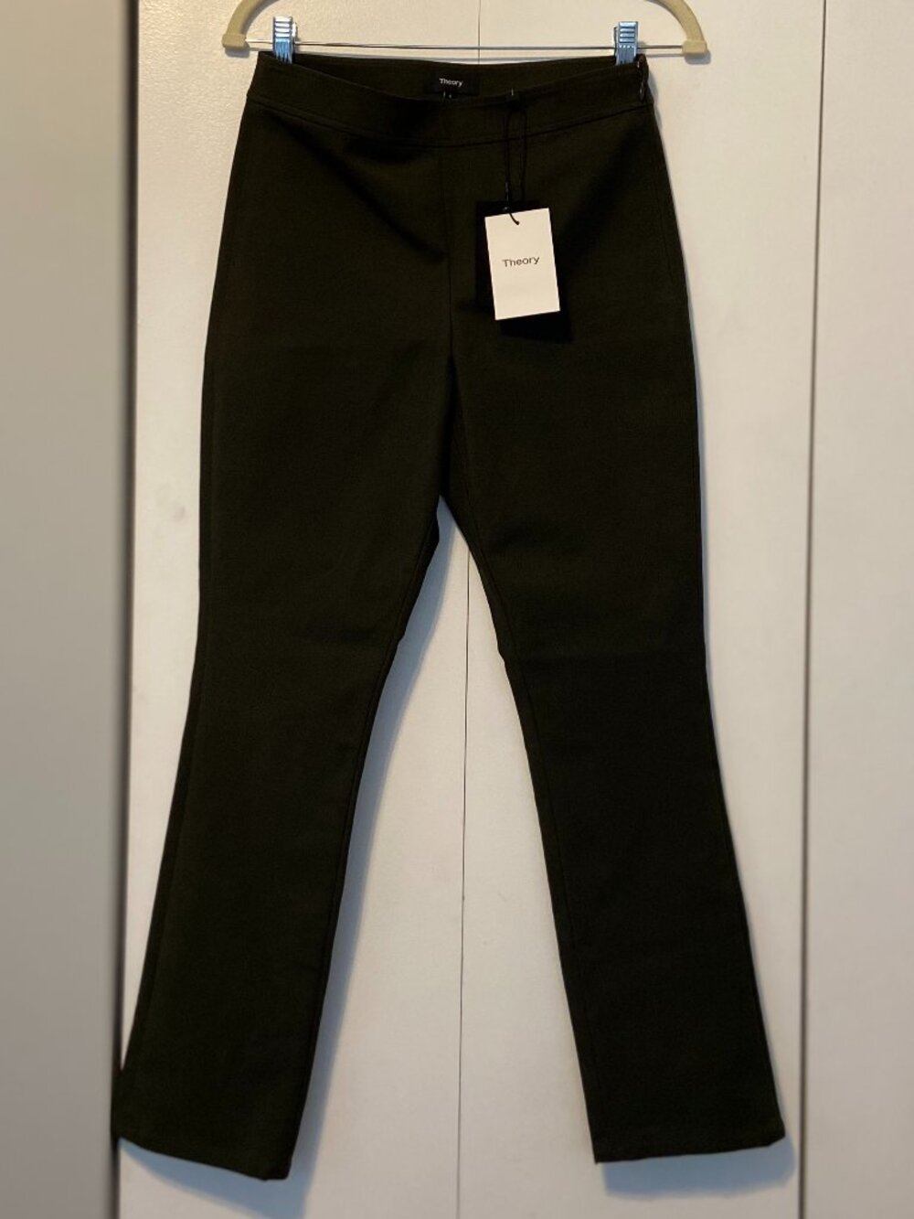 Theory Sz 4 Deep Olive Double Stretch High Rise Skinny Pant (Bimsa O) NWT